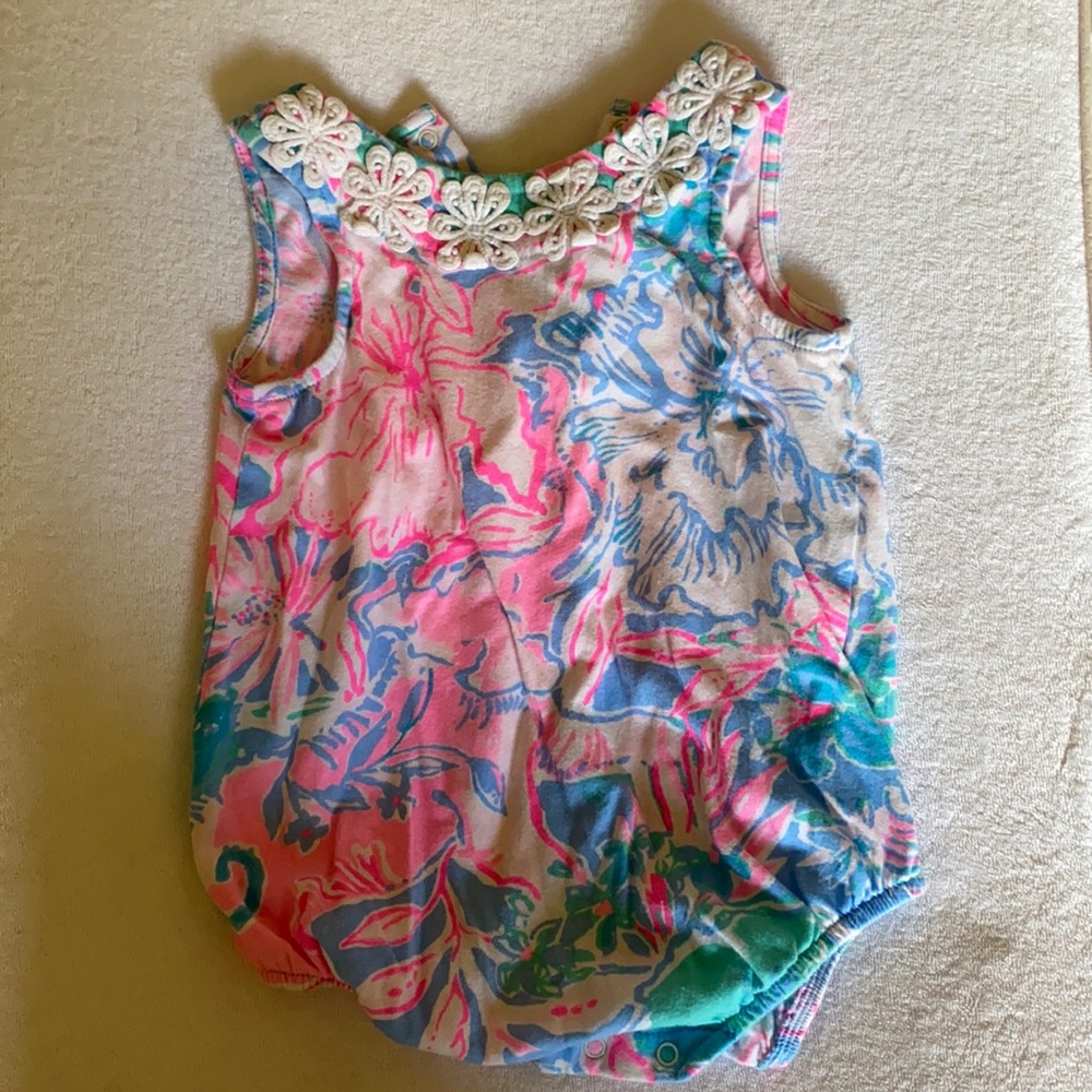Lilly Pulitzer baby onesie